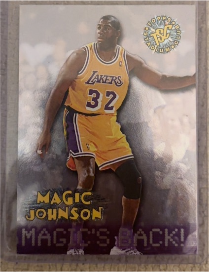 1995-96 Topps Stadium Club #361 Magic Johnson Magic's Back — front