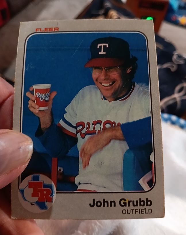 1983 Fleer #567 John Grubb — front