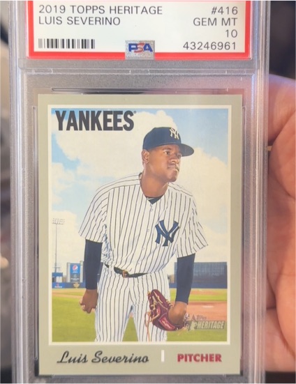 2019 Topps Heritage #416 Luis Severino — front