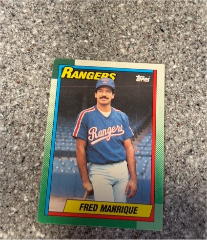 1990 Topps #242 Fred Manrique — front