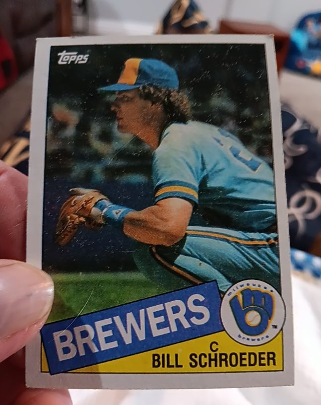 1985 Topps #176 Bill Schroeder — front