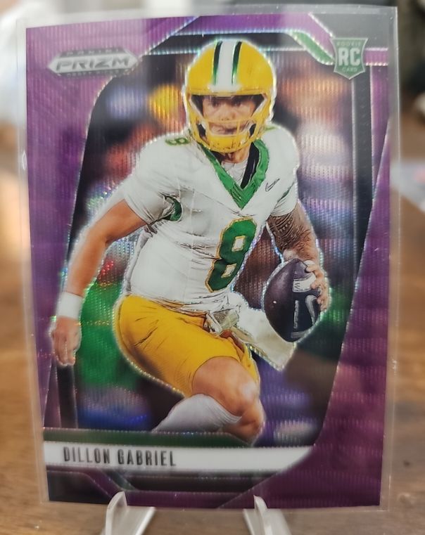 2025 Panini Prizm Draft Picks #97 Dillon Gabriel Purple Wave — front