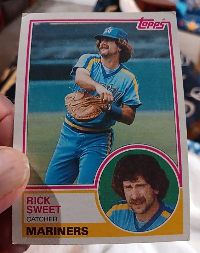 1983 Topps #437 Rick Sweet Seattle Mariners — front