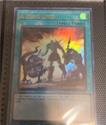 Yu-Gi-Oh! RA04-EN087 A Hero Lives — front