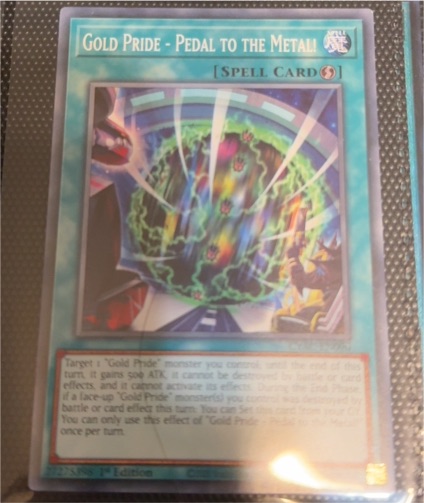 Gold Pride - Pedal to the Metal! CYAC-EN090 Yu-Gi-Oh! — front