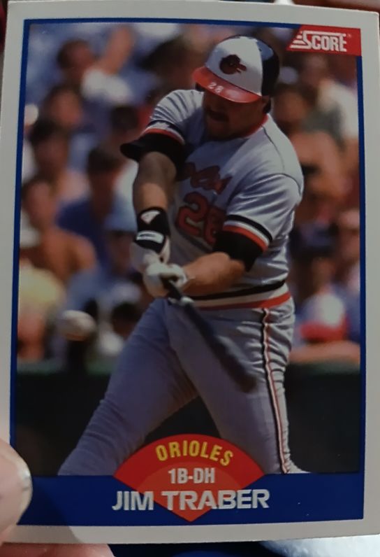 1989 Score #590 Jim Traber — front