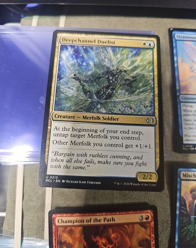2026 Magic: The Gathering #0213 Deepchannel Duelist — front