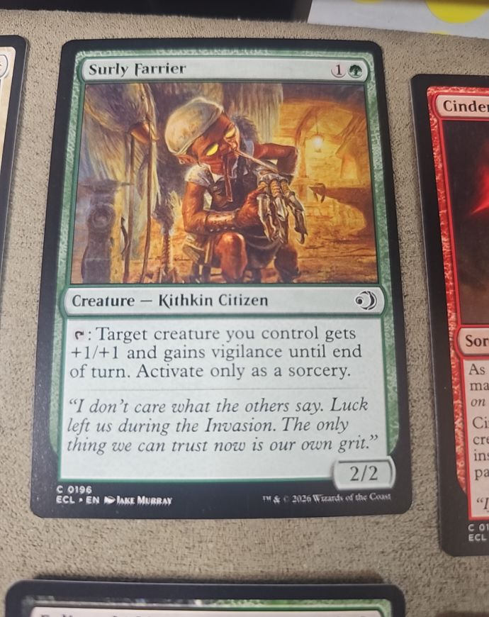 2026 Magic: The Gathering #0196 Surly Farrier — front