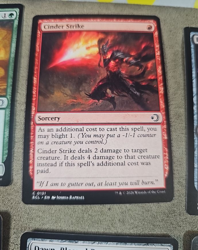 2026 Magic: The Gathering #131 Cinder Strike — front