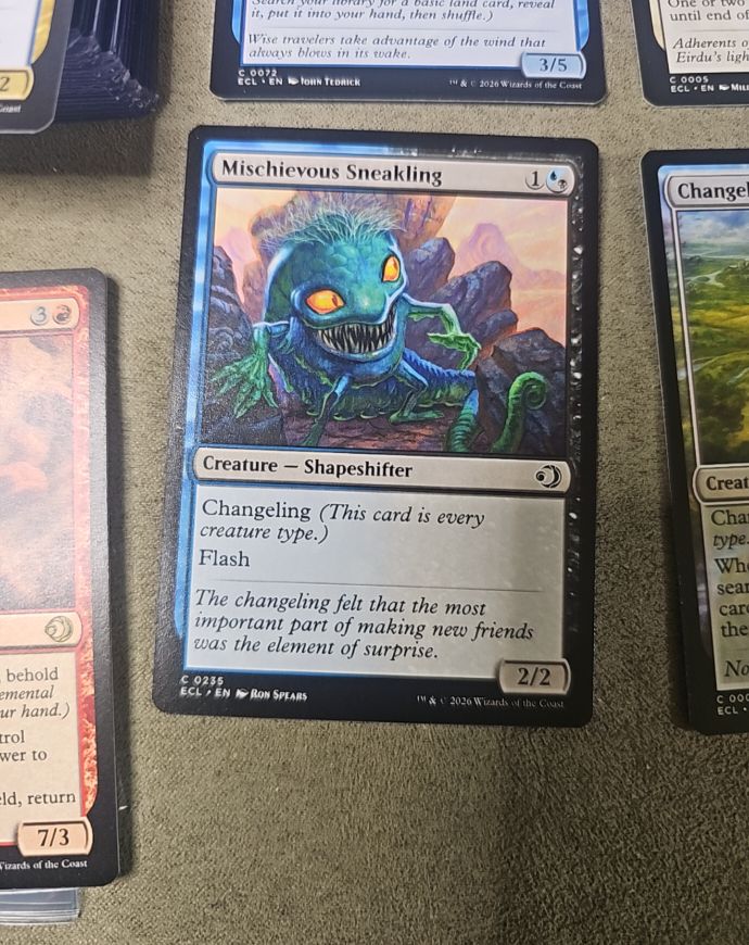2026 Magic: The Gathering #235 Mischievous Sneakling — front