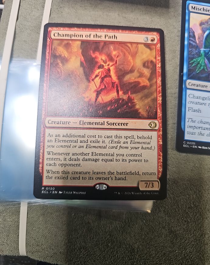 2020 Magic: The Gathering #0130 Champion of the Path — front