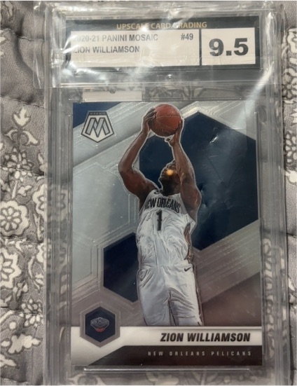 2020-21 Panini Mosaic #49 Zion Williamson — front