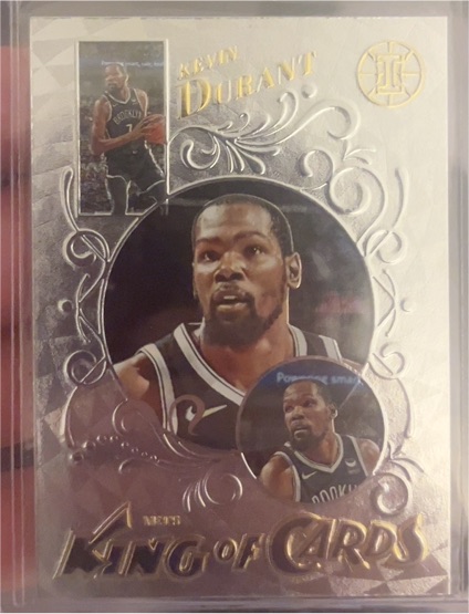 2021-22 Panini Illusions #7 Kevin Durant King of Cards — front