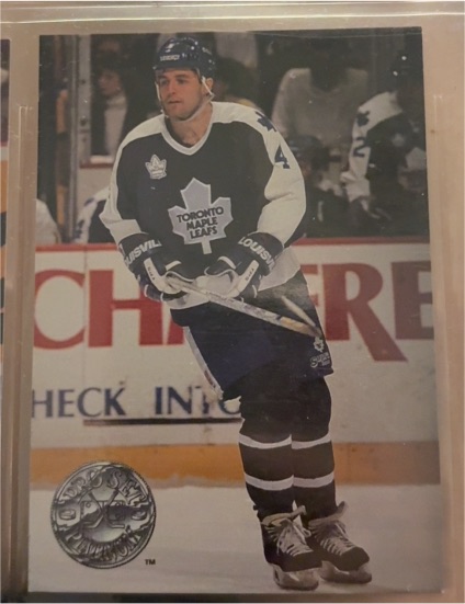 1991-92 Pro Set Platinum #116 Dave Ellett Toronto Maple Leafs — front