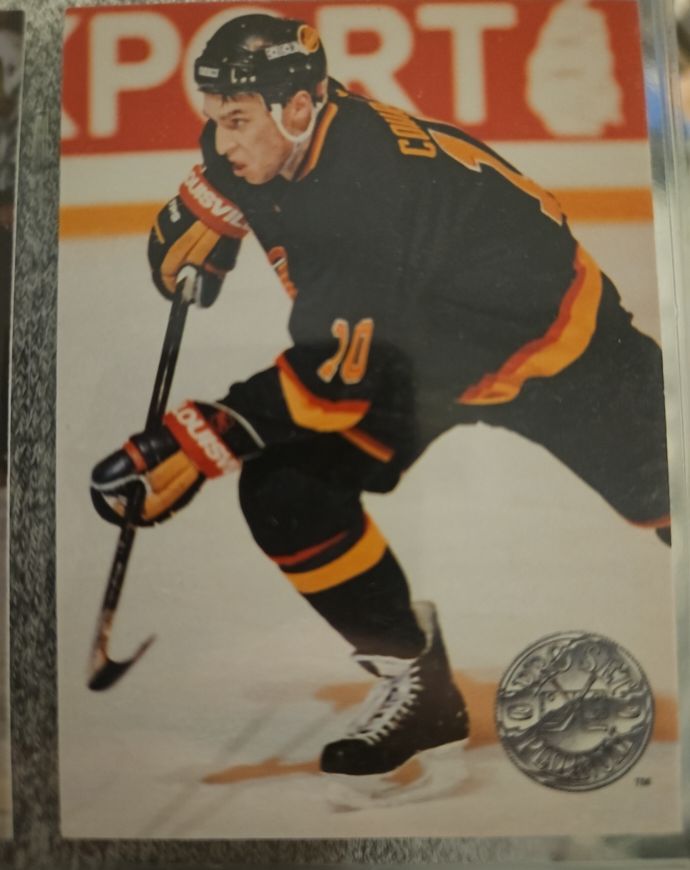 1991-92 Pro Set Platinum #123 Geoff Courtnall — front