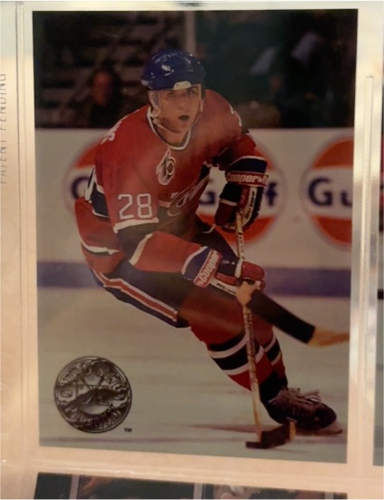 1991-92 Pro Set Platinum #28 Eric Desjardins — front
