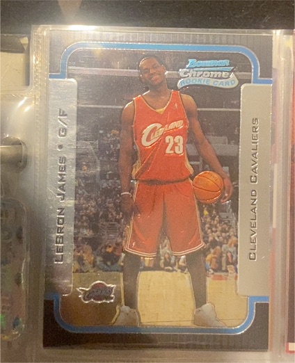 2003 Bowman Chrome #123 LeBron James — front