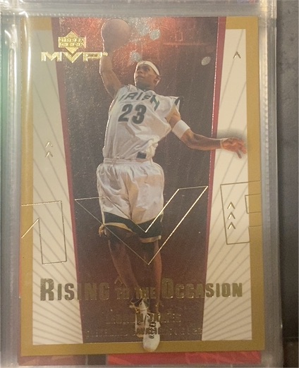 2003-04 Upper Deck MVP Rising to the Occasion #RO2 LeBron James — front