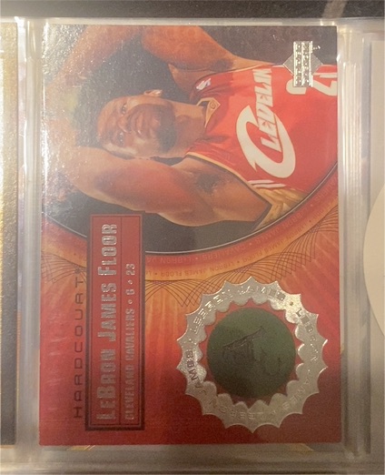 2003 Upper Deck Hardcourt Floor #LB8 LeBron James — front