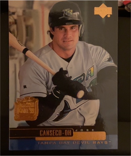 2000 Upper Deck #242 Jose Canseco Tampa Bay Devil Rays — front