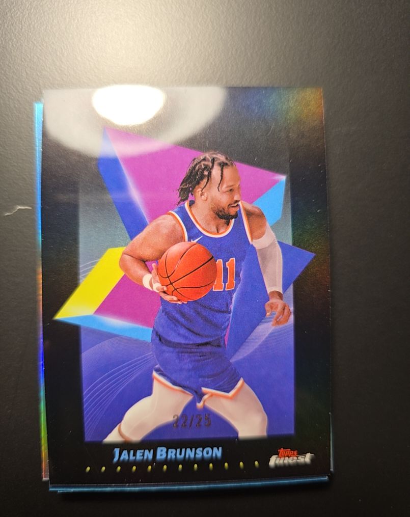 2024-25 Topps Finest #64 Jalen Brunson — front
