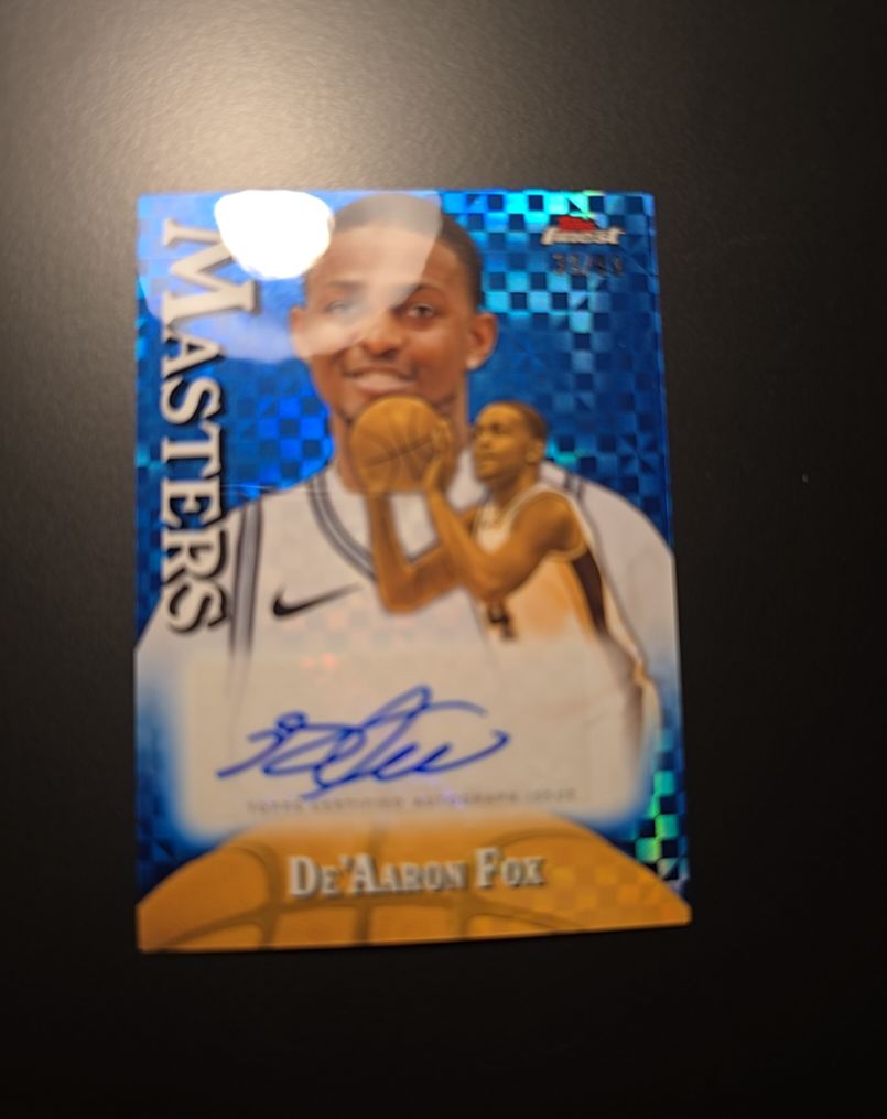 2024-25 Topps Finest Masters #MA-DF De'Aaron Fox — front