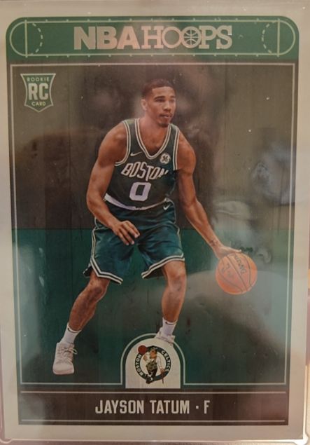 2017-18 Panini Hoops #253 Jayson Tatum Rookie Card — front