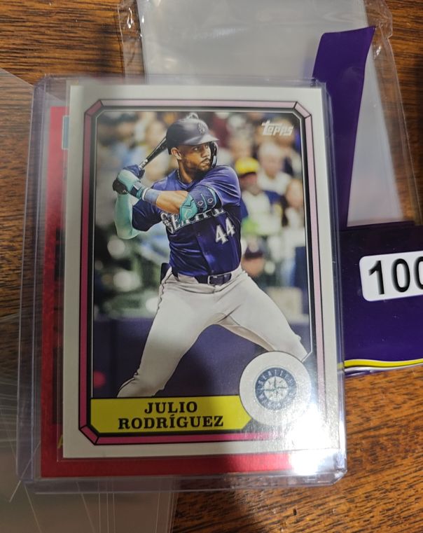 2025 Topps Archives #87BB-12 Julio Rodríguez 1987 Topps Boardwalk and Baseball — front