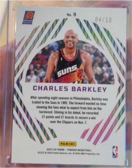 2023-24 Panini Phoenix Basketball #9 Charles Barkley — front