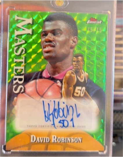2024-25 Topps Finest Masters #MA-DR David Robinson — front