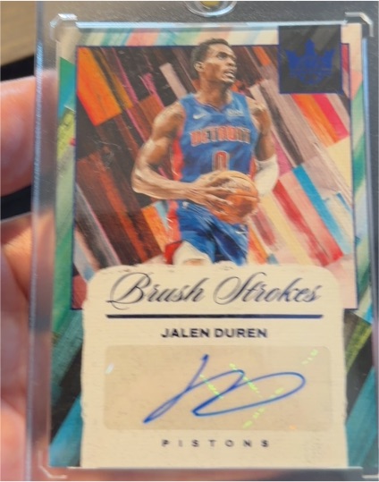 2024-25 Panini Court Kings Brush Strokes #BR-JAL Jalen Duren — front