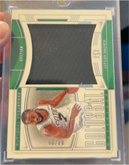 2024 Panini National Treasures Colossal Jalen Brown #CM-JB — front