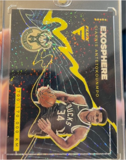 2020-21 Panini Flux Exosphere #99 Giannis Antetokounmpo — front