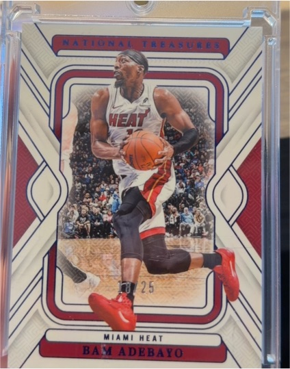 2024-25 Panini National Treasures #18 Bam Adebayo — front