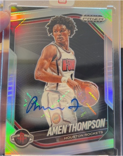 2024-25 Panini Prizm Black #76 Amen Thompson — front