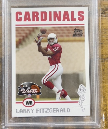 2004 Topps Player Of The Day #NFLPOD3 Larry Fitzgerald — front