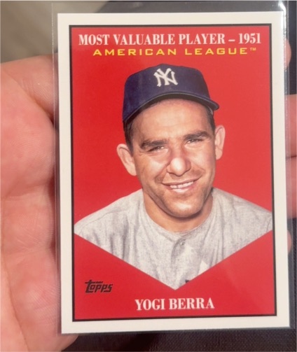 2025 Topps Update #MV-40 Yogi Berra Most Valuable — front