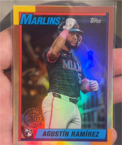 2025 Topps Update 1990 #U90-37 Agustín Ramírez — front
