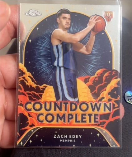 2024-25 Topps Chrome #CC-17 Zach Edey Countdown Complete — front