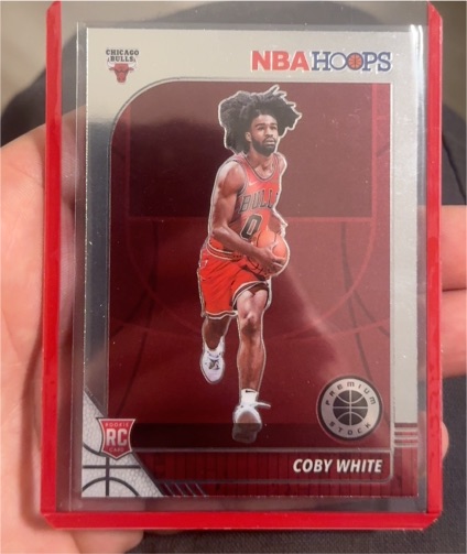 2019-20 Panini NBA Hoops Premium Stock #204 Coby White — front