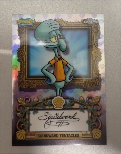 2025 Topps Chrome SpongeBob SquarePants VIP #VIP-15 Squidward Tentacles — front