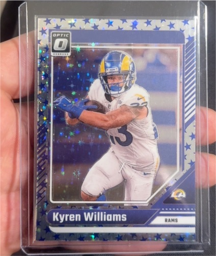 2024 Donruss Optic #114 Kyren Williams Holo Prizm Los Angeles Rams — front