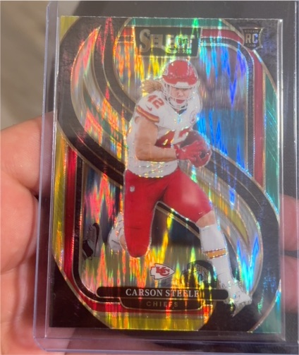 2024 Panini Select Premier Level #142 Carson Steele — front