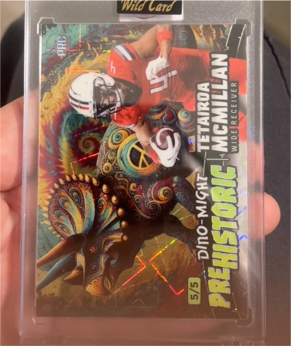 2024 Wild Card Prehistoric Dino-Might #5 Tetairoa McMillan — front