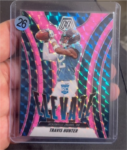 2025 Panini Mosaic #1 Travis Hunter — front