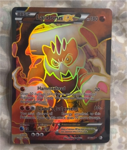 2013 Pokémon Black & White Boundaries Crossed #123 Landorus EX — front