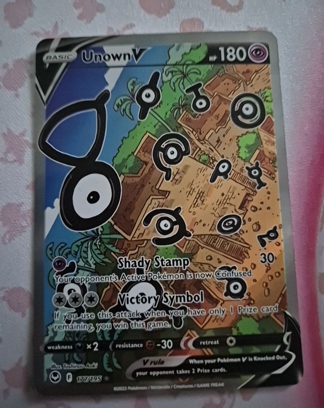 2022 Pokémon Silver Tempest #177 Unown V — front