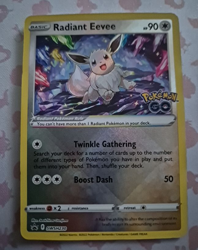2022 Pokémon Black Star Promo #SWSH230 Radiant Eevee — front