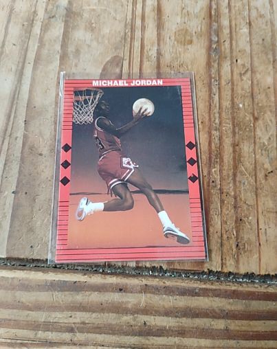 1990 Michael Jordan Moon Dunk Promo Card — front