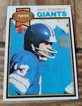 1979 Topps #25 Dave Jennings New York Giants — front